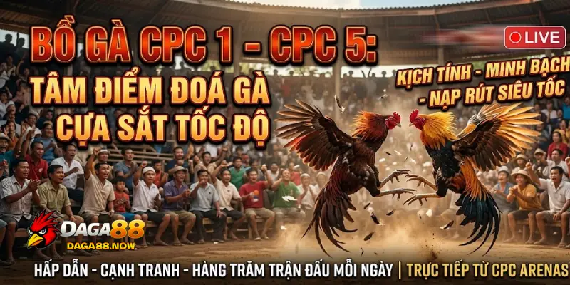 Bồ gà CPC 1 – CPC 5: Tâm điểm đá gà cựa sắt tốc độ