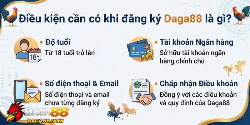 Điều kiện cần có khi đăng ký Daga88 là gì?
