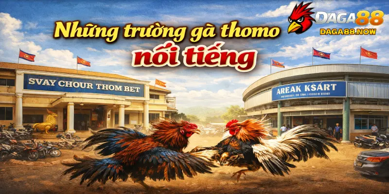 Những trường gà thomo nổi tiếng hiện tại