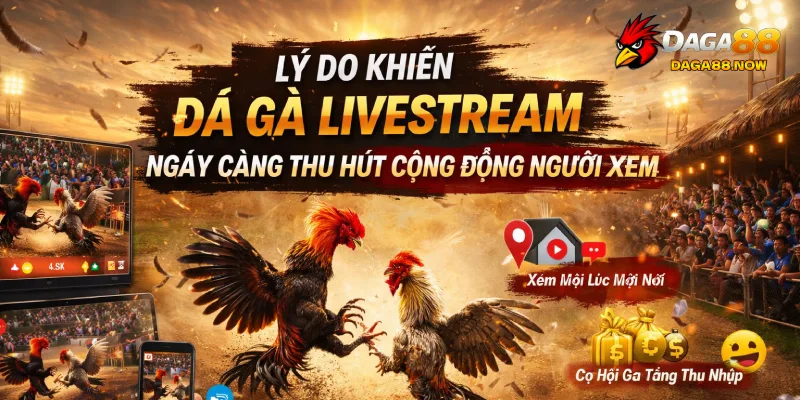 Vì sao đá gà livestream ngày càng phổ biến