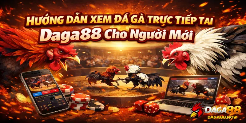 Hướng dẫn xem đá gà trực tiếp tại Daga88 cho người mới