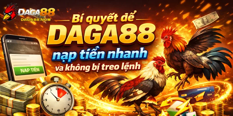 Bí quyết để DAGA88 nạp tiền nhanh và không bị treo lệnh