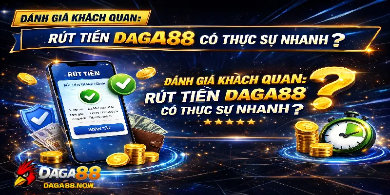 Đánh giá khách quan: Rút tiền Daga88 có thực sự nhanh?