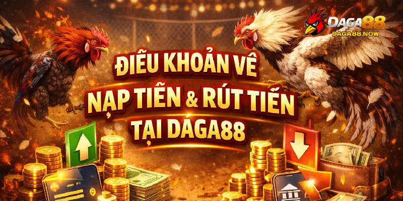 Điều khoản về nạp tiền và rút tiền tại DAGA88