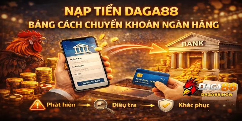 Nạp tiền DAGA88 bằng cách chuyển khoản ngân hàng