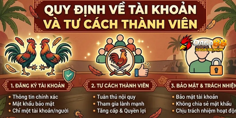 Quy định về tài khoản và tư cách thành viên